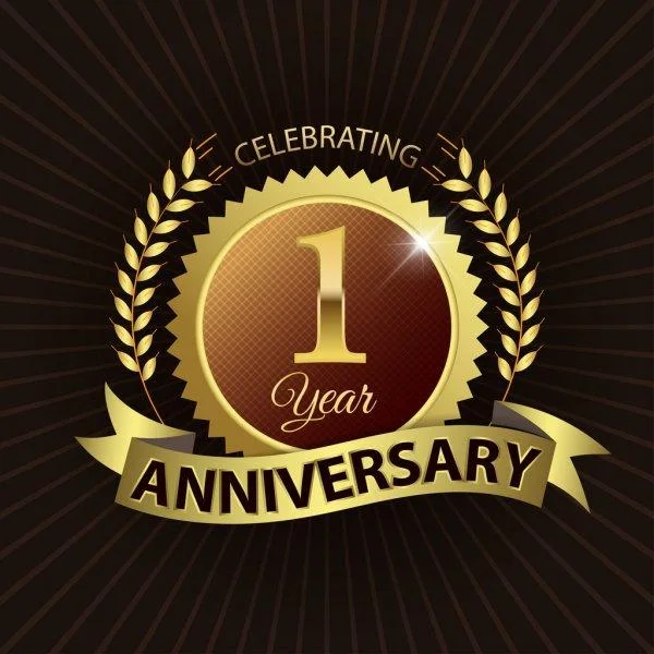 1 year anniversary badge