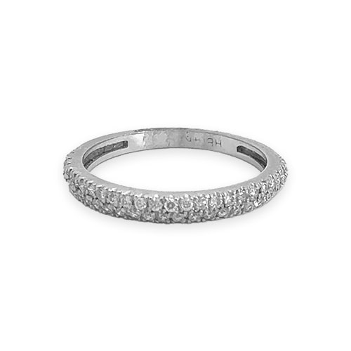 14k Micro Pave Diamond Band