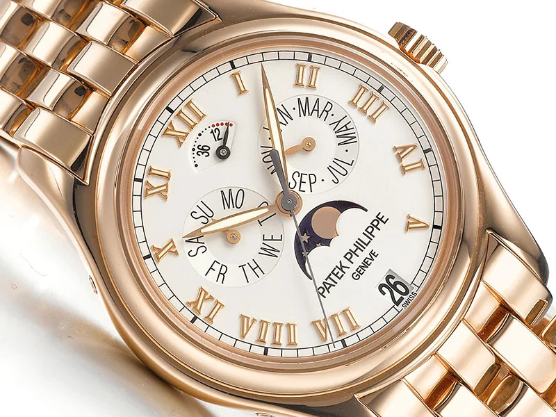 rose gold patek philippe watch