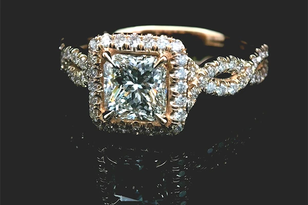 custom diamond ring created by DW Gems