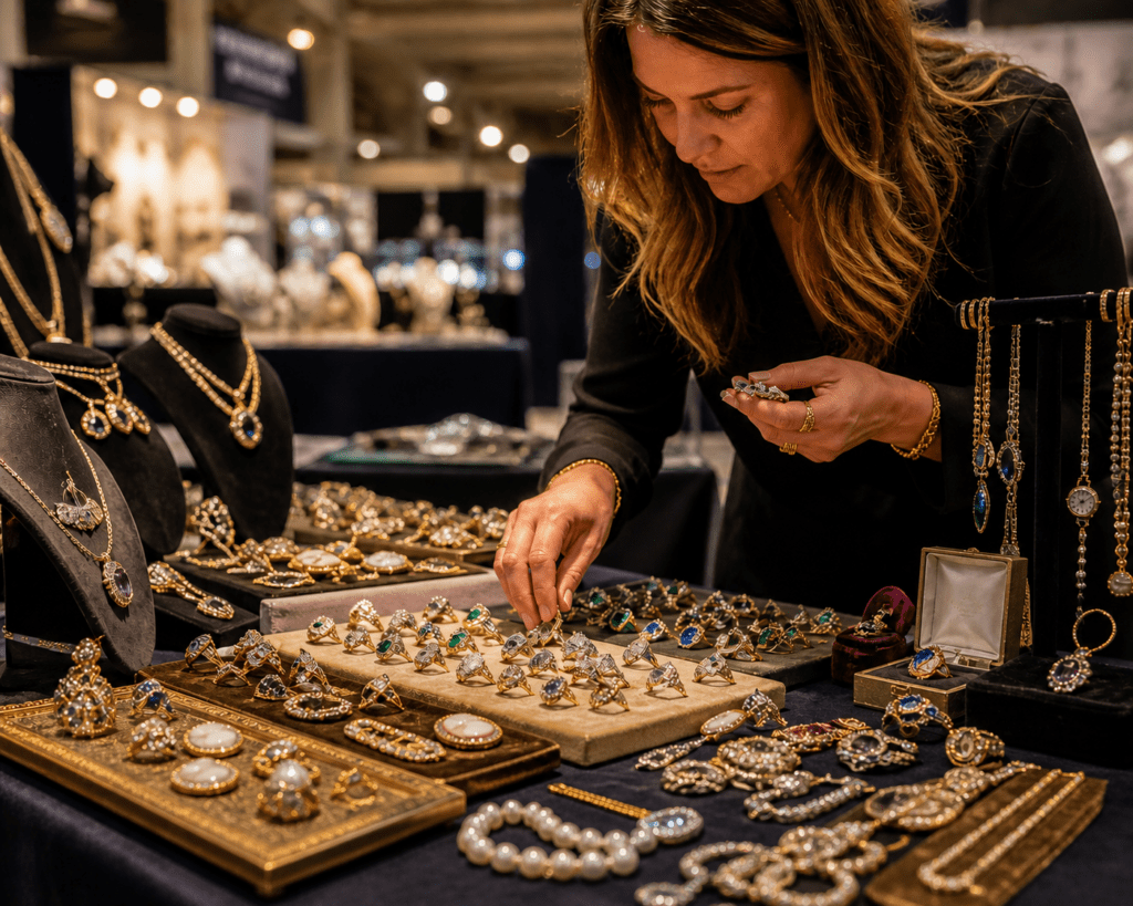 woman shopping jewelry events